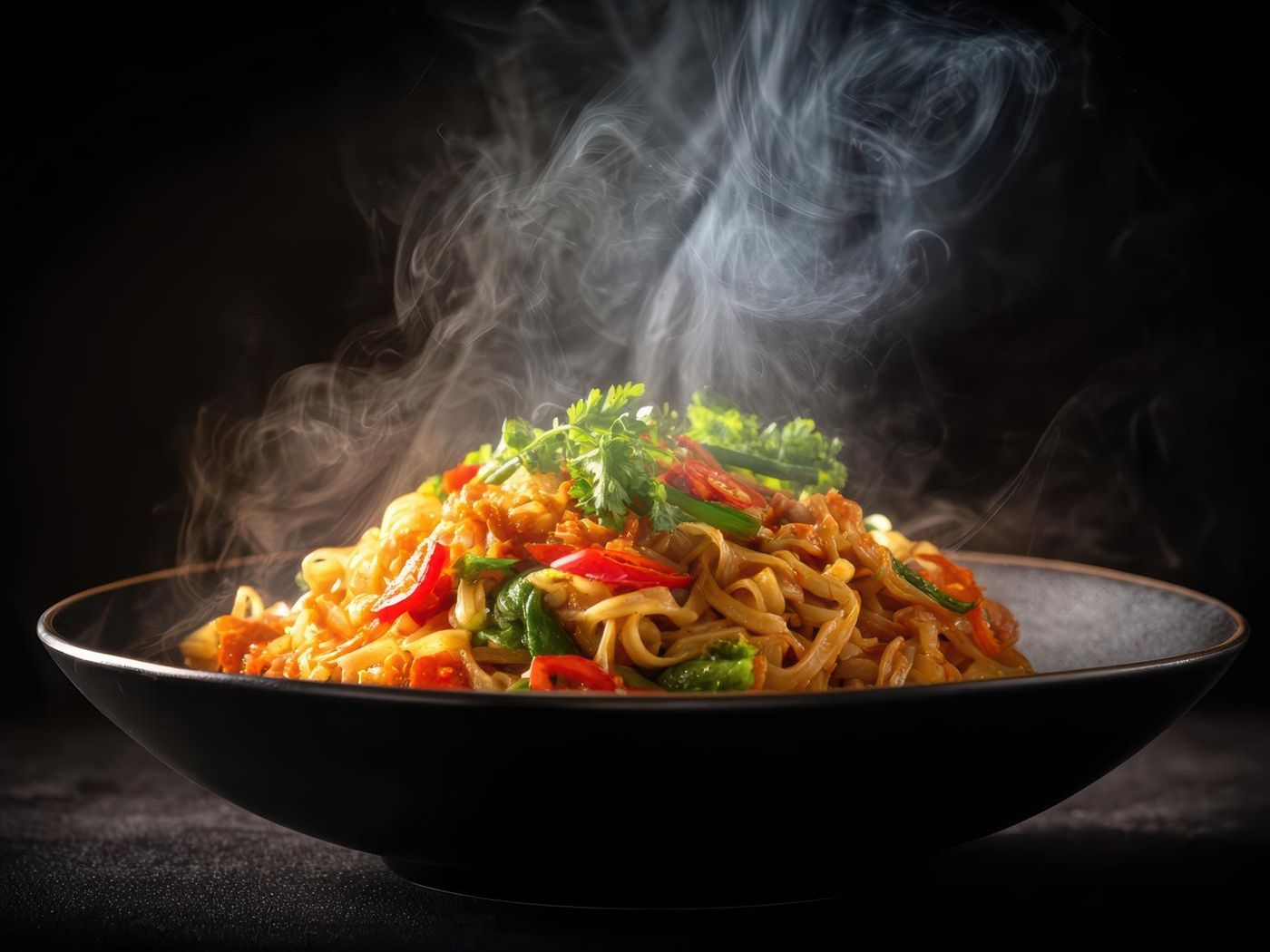 Wok-tossed Indo-Chinese noodles
